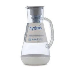 Hydros 8 Cups White Water Filtration Pitcher