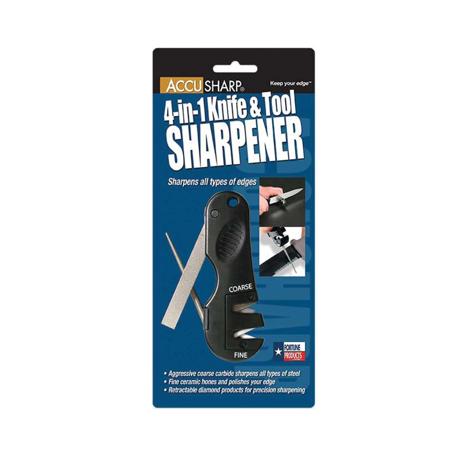 AccuSharp 4-in-1 Matte Tungsten Carbide Multi-Function Sharpening Tool - Image 2
