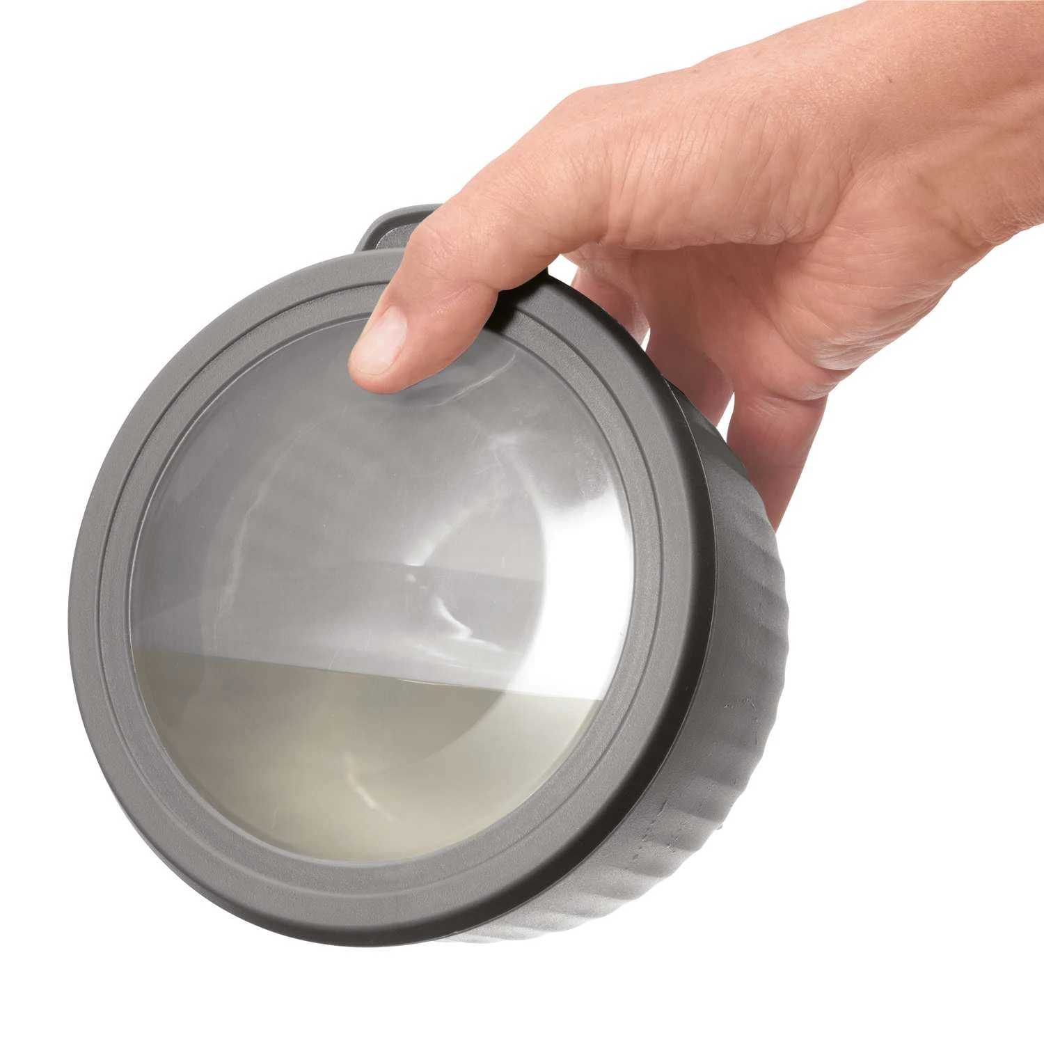 OGGI 4 Qt Polypropylene Gray Bowl With Lid 2 Pc - Image 2