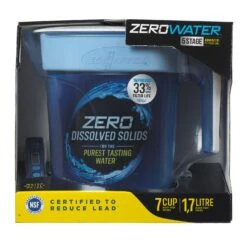 ZeroWater Ready-Pour 7 Cups Blue Water Filtration Pitcher