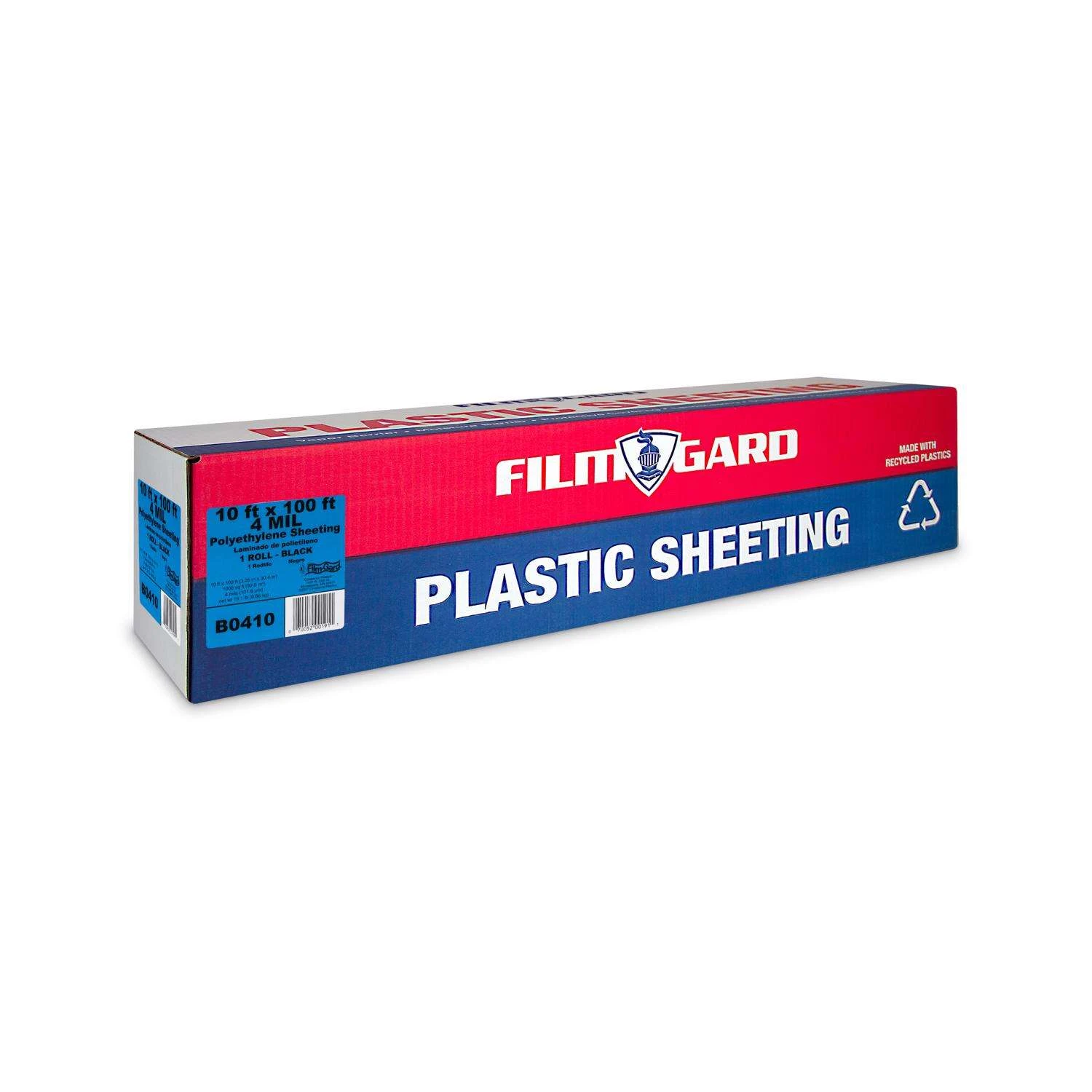 Film-Gard Plastic Sheeting 4 Mil X 10 Ft. W X 100 Ft. L Polyethylene Black 1 Pk - Image 2