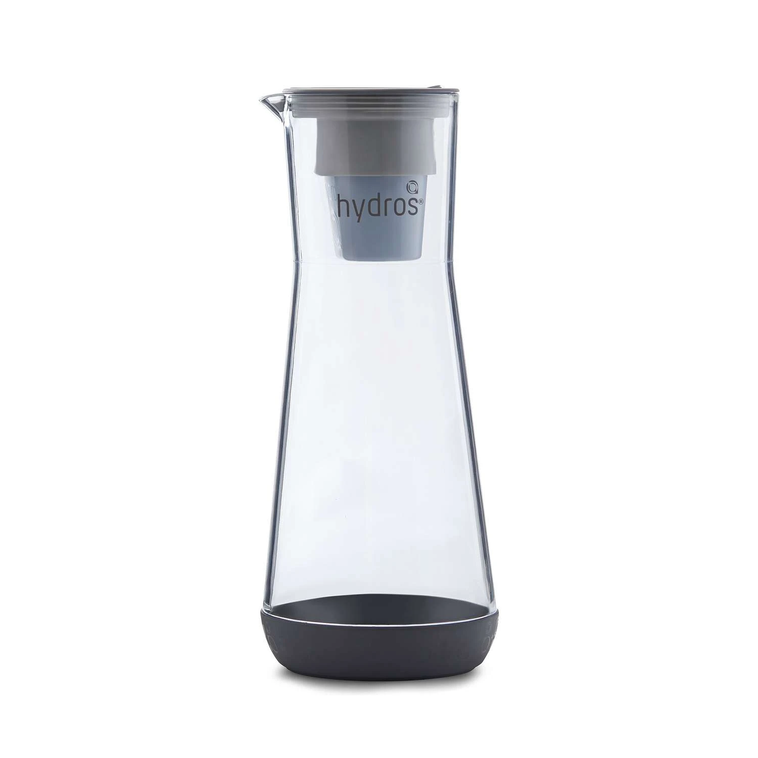 Hydros 5 Cups Gray Water Filtration Carafe - Image 2