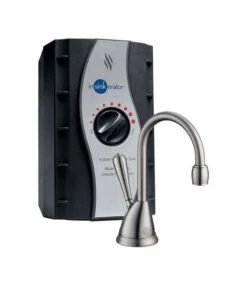 InSinkErator Involve 2/3 Gal Black Hot Water Dispenser Stainless Steel