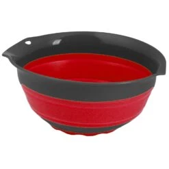Squish 3 Qt Polypropylene/TPE Gray/Red Collapsible Mixing Bowl 1 Pc
