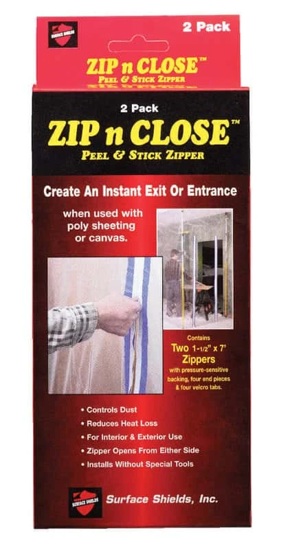 Surface Shields Zip N Close Surface Protection 4 Mil X 1.5 In. W X 7 Ft. L Polymer