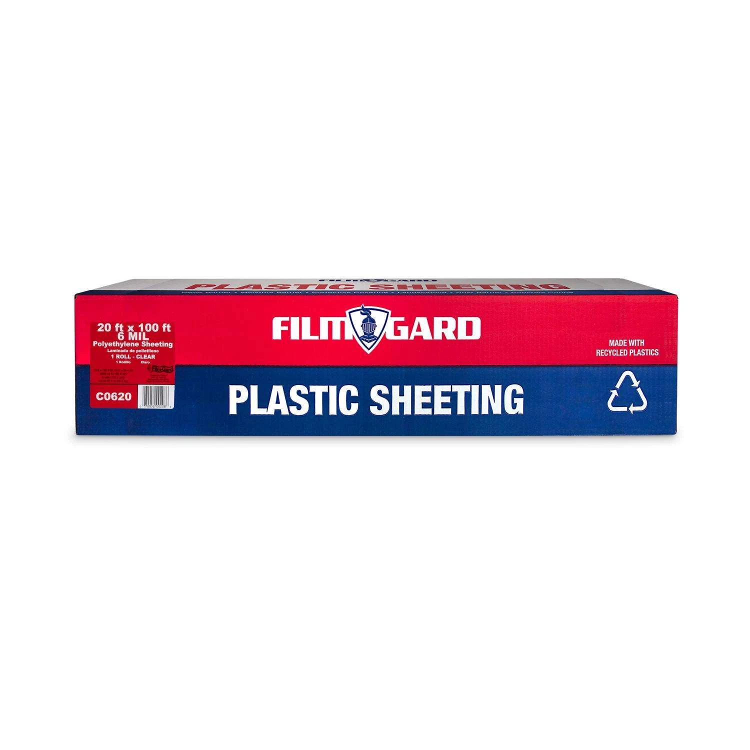 Film-Gard Plastic Sheeting 6 Mil X 20 Ft. W X 100 Ft. L Polyethylene Clear 1 Pk