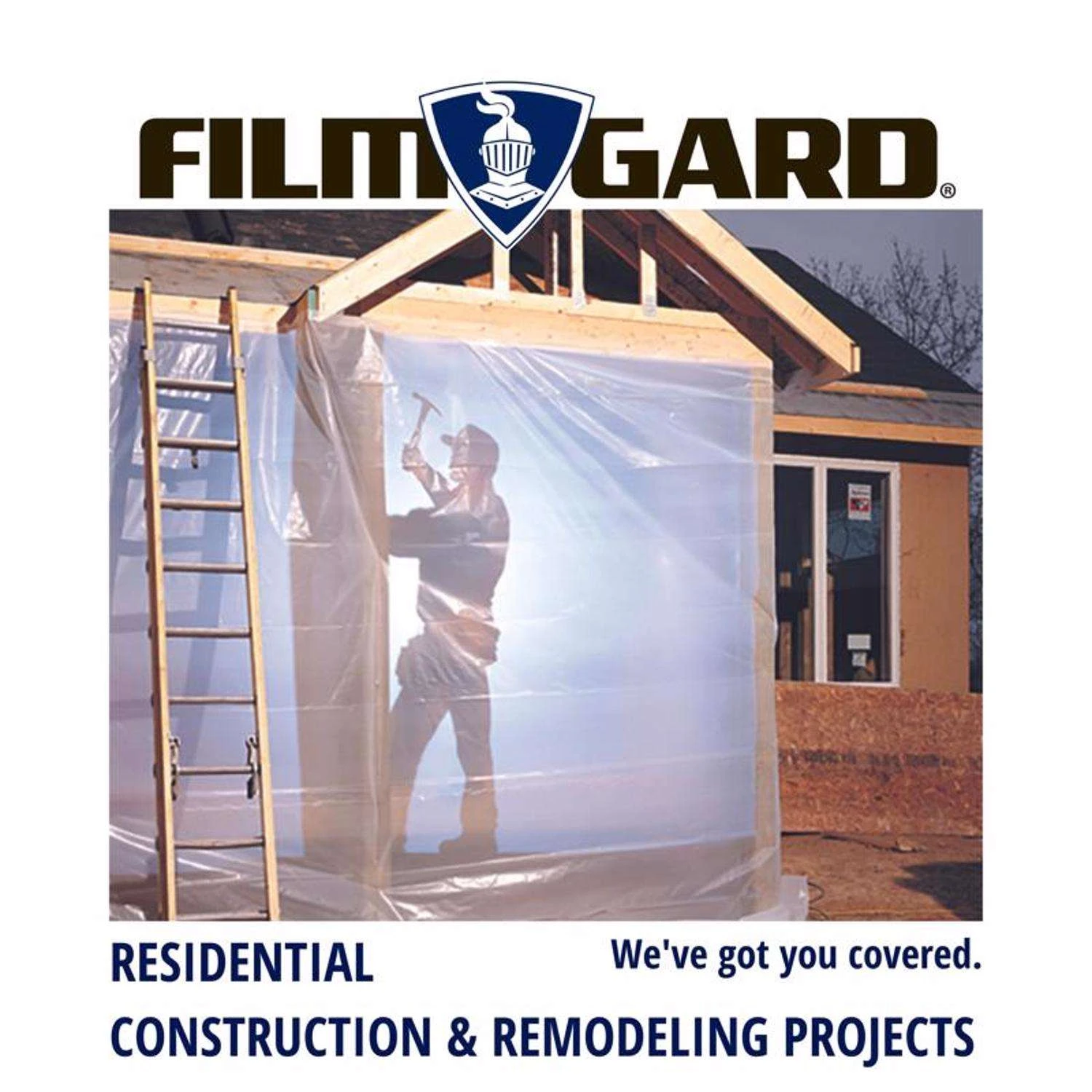 Film-Gard Plastic Sheeting 4 Mil X 12 Ft. W X 100 Ft. L Polyethylene Clear 1 Pk - Image 8