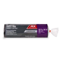 Ace Plastic Sheeting 6 Mil X 10 Ft. W X 25 Ft. L Polyethylene Black