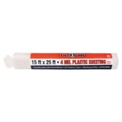 Berry Plastics Film-Gard Plastic Sheeting 4 Mil X 15 Ft. W X 25 Ft. L Polyethylene Clear