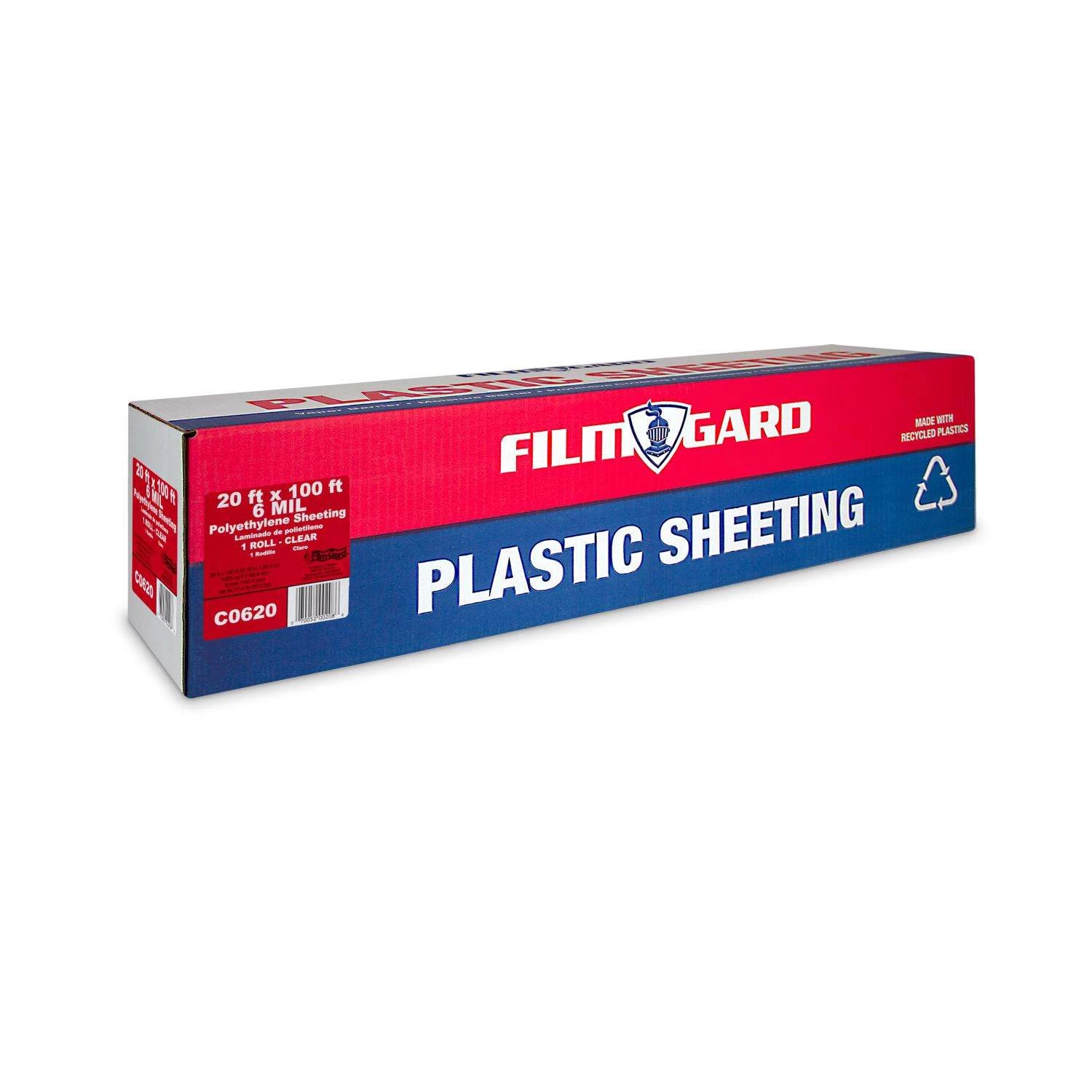 Film-Gard Plastic Sheeting 6 Mil X 20 Ft. W X 100 Ft. L Polyethylene Clear 1 Pk - Image 2