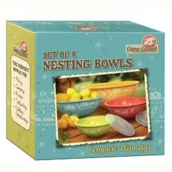 Camp Casual 13.5 Cups Plastic Assorted Mixing Bowl Set 4 Pc