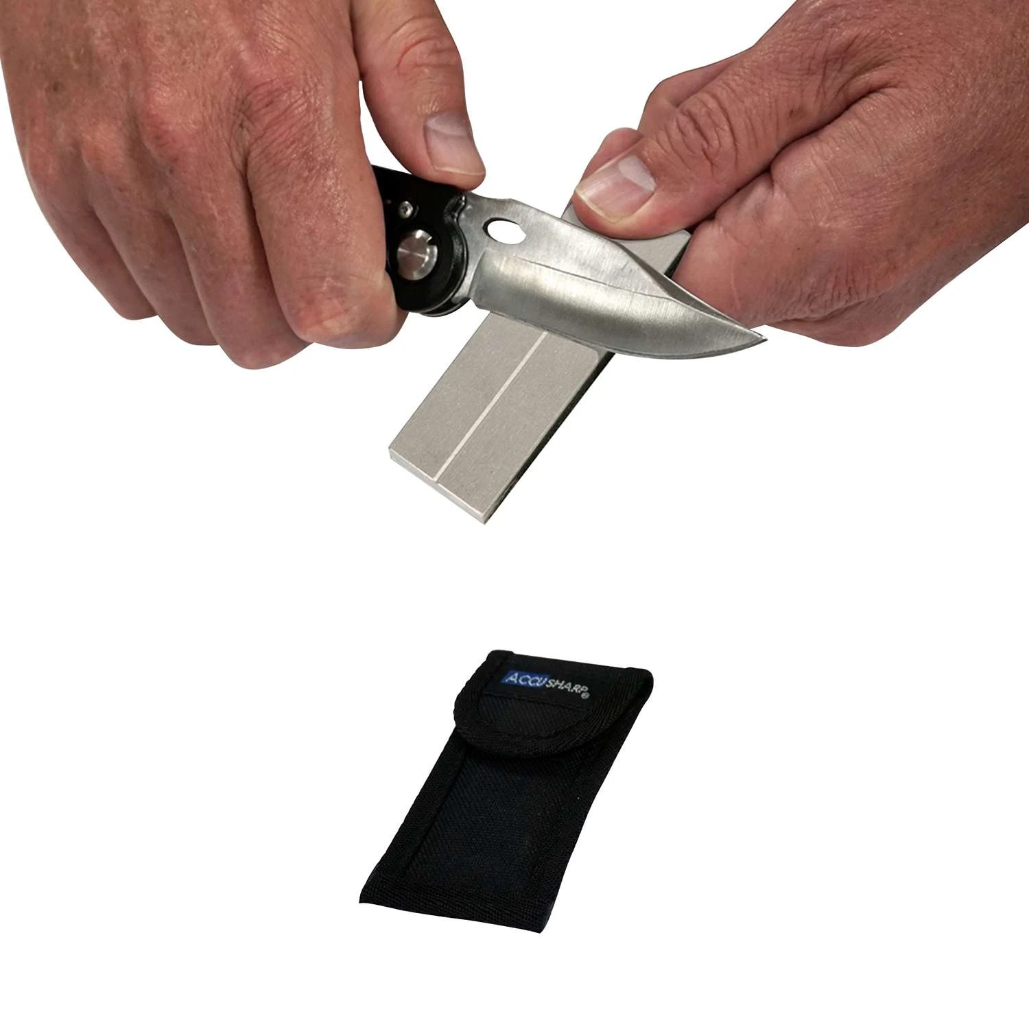 AccuSharp Matte Diamond Abrasive 2 Stage Sharpening Stone - Image 3