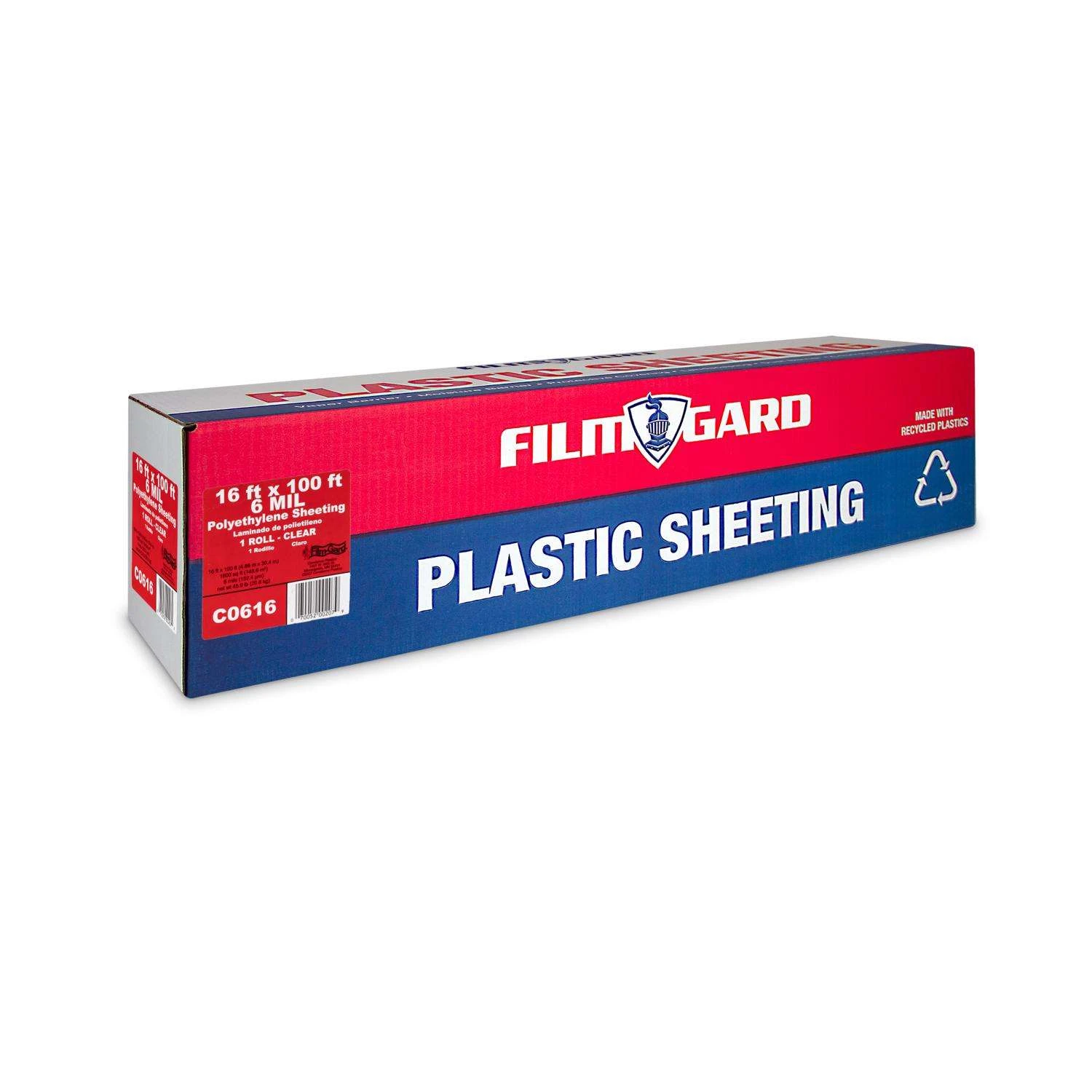 Film-Gard Plastic Sheeting 6 Mil X 16 Ft. W X 100 Ft. L Polyethylene Clear 1 Pk - Image 2