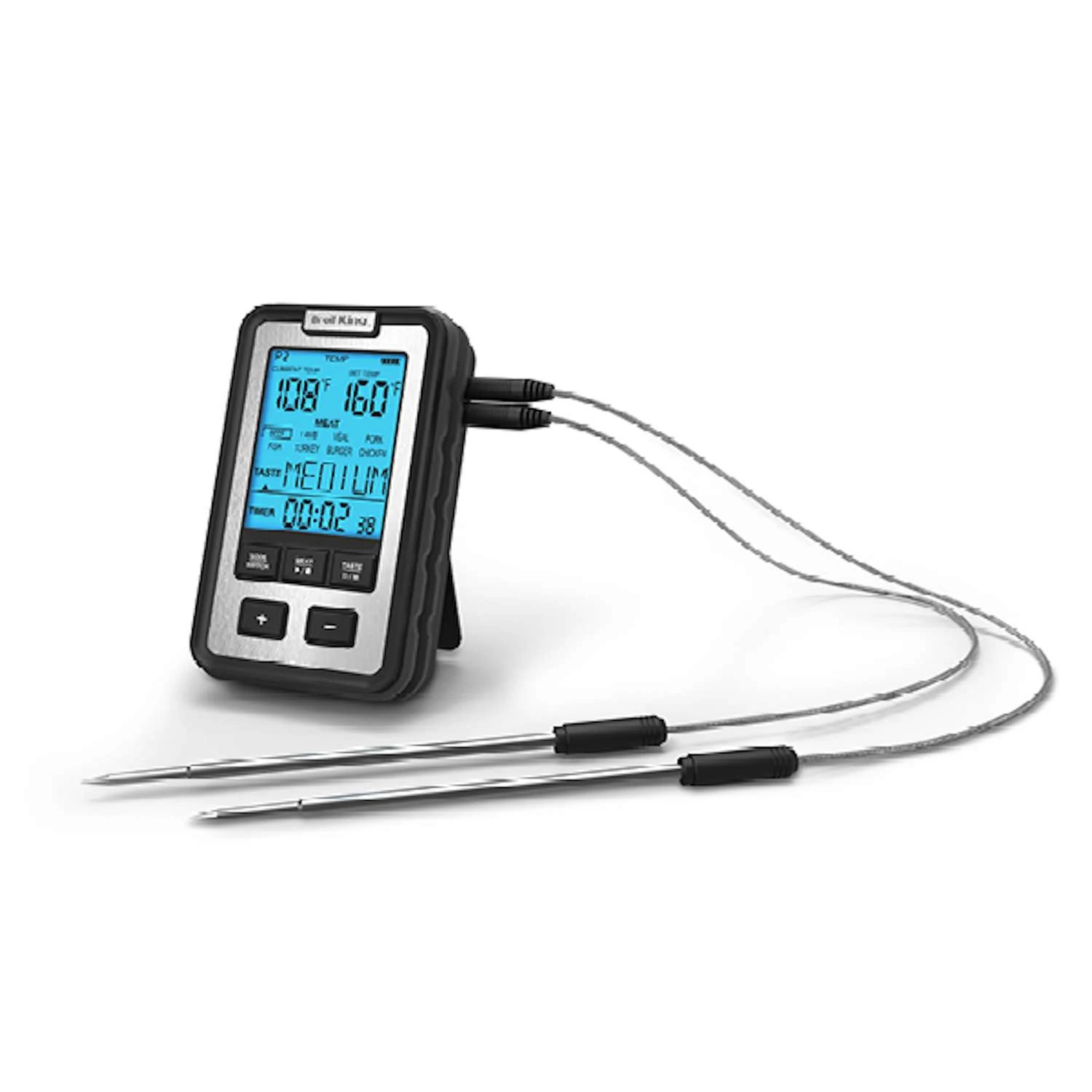 Broil King Instant Read Digital Probe Thermometer W/ Alarm & Timer - Image 2