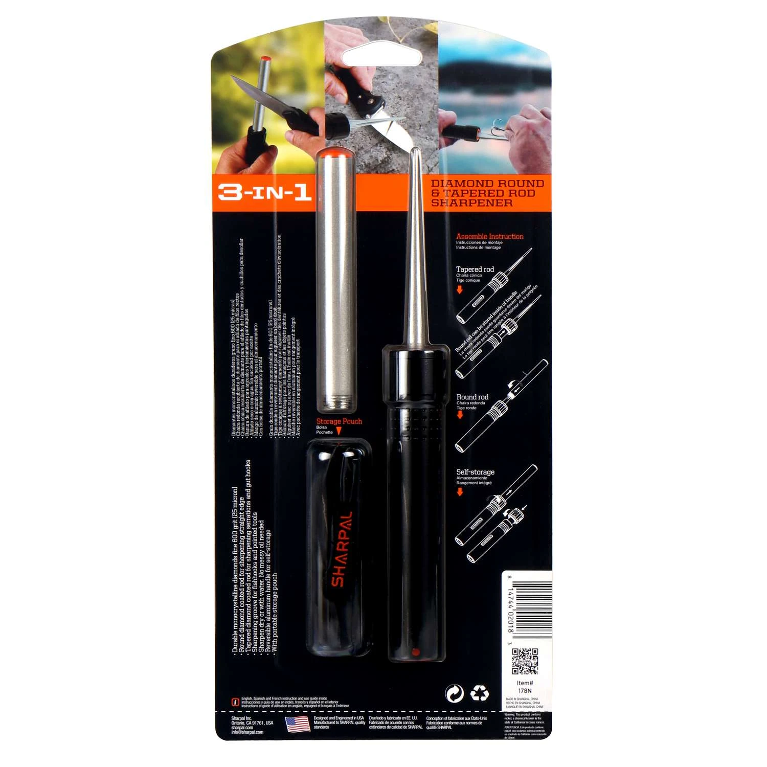 Sharpal Matte Diamond Abrasive 1 Stage Knife And Tool Sharpener - Image 4