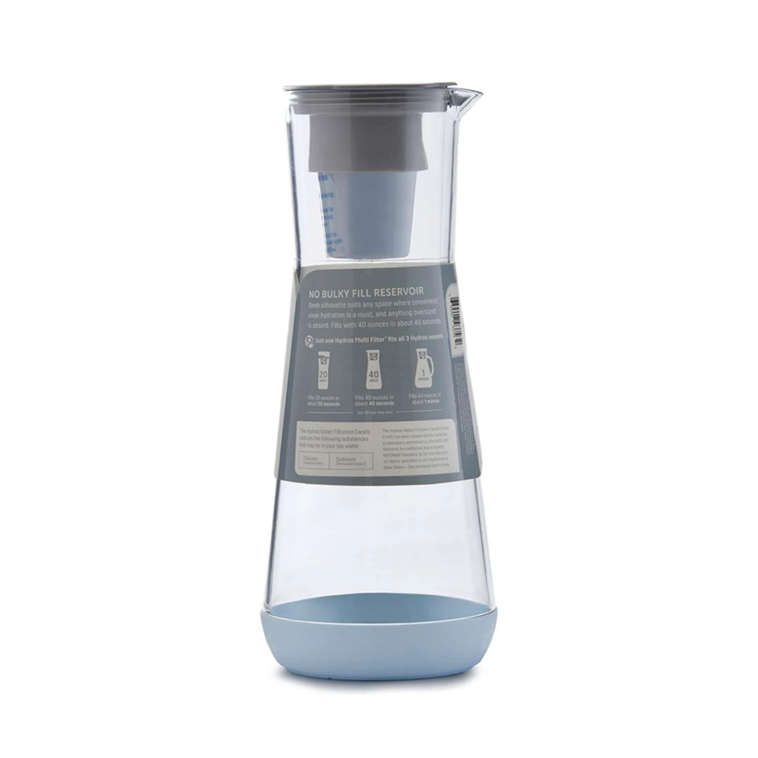 Hydros 5 Cups Blue Water Filtration Carafe - Image 3