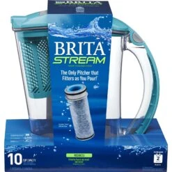 Brita Stream 10 Cups Blue Water Pitcher