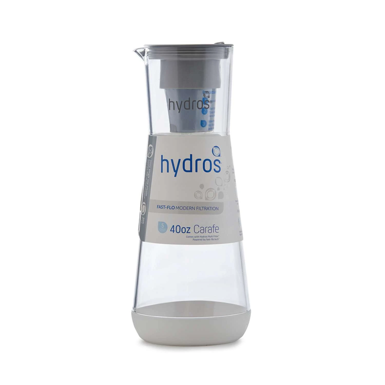 Hydros 5 Cups White Water Filtration Carafe