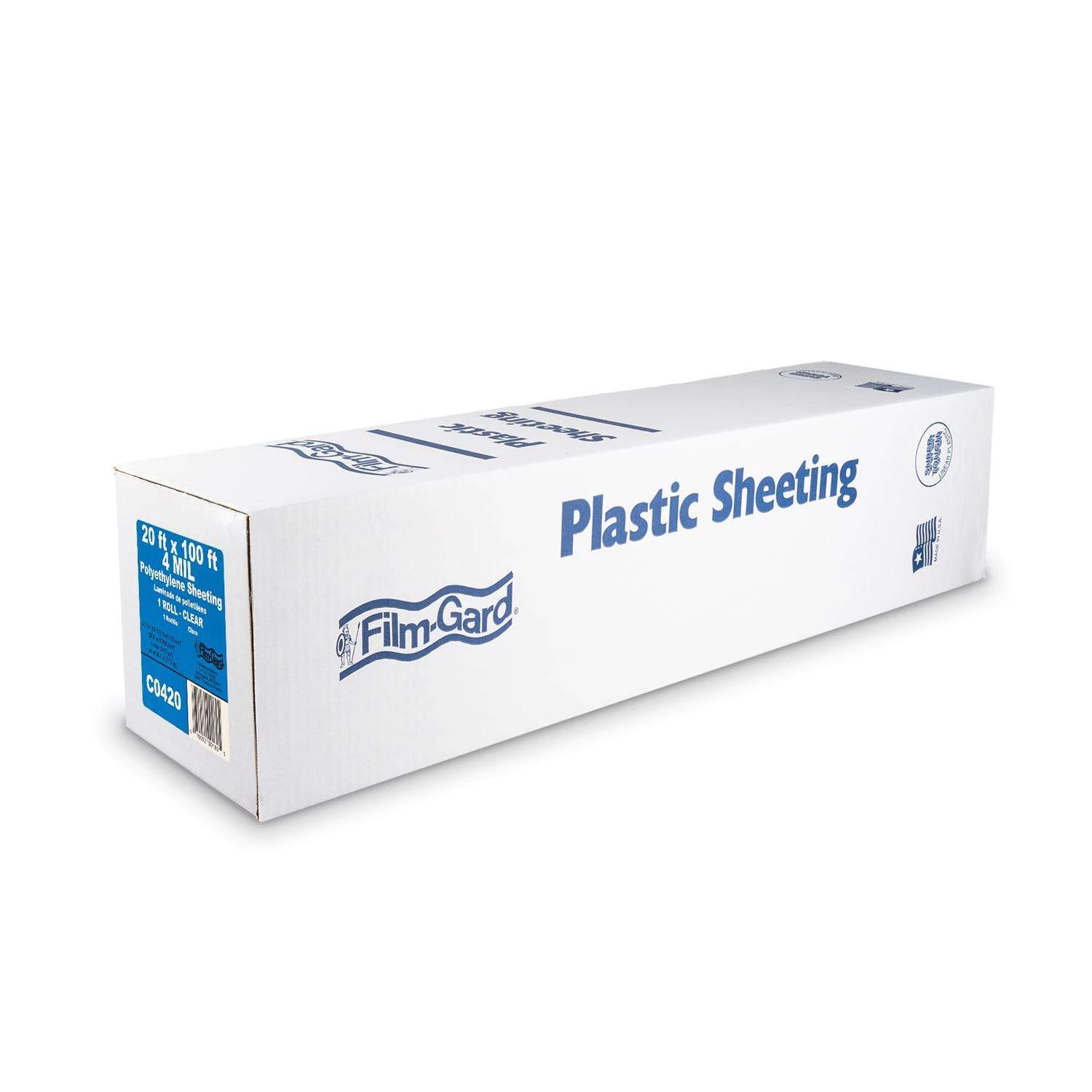 Film-Gard Plastic Sheeting 4 Mil X 20 Ft. W X 100 Ft. L Polyethylene Clear 1 Pk - Image 2